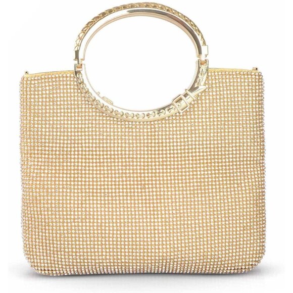 Women Handbag Crystal Rhinestone Evening Clutch Bags for Party Wedding - Picture 1 of 6